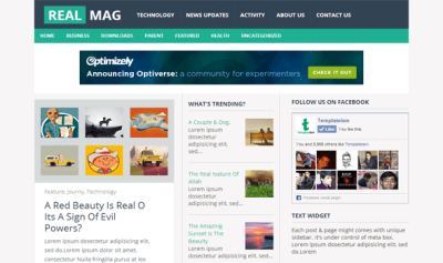 real mag responsive blogger template