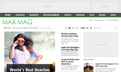 max mag responsive blogger template